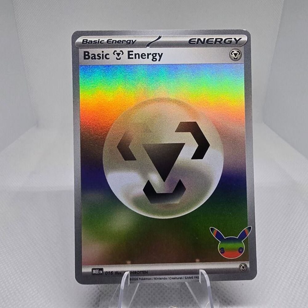 Pokemon basic metal energy holo 16 30th celebration